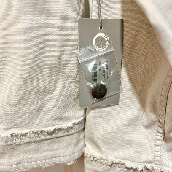 Habitat Camille Frayed Jean Jacket in Putty - Picture 5 of 15